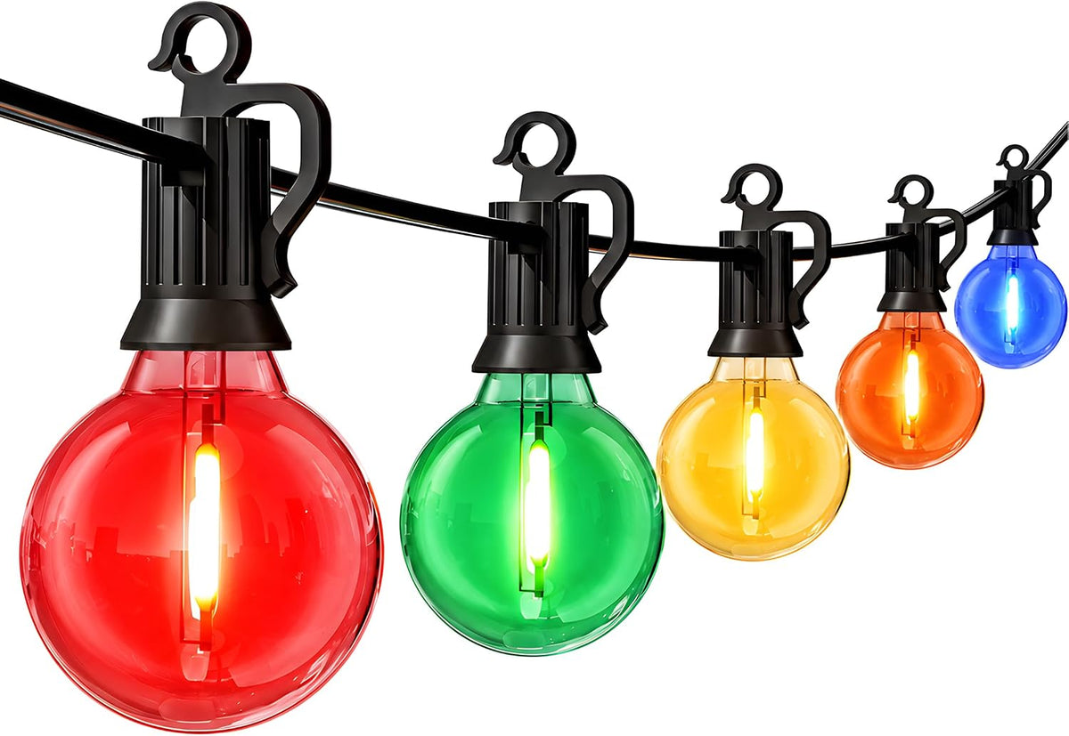 Brightown Outdoor String Lights, 29FT G40 LED IP65 Waterproof Patio Lights
