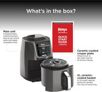 Ninja Air Fryer XL, 5.5 Qt, 5-in-1, Grey, AF150AMZ | Air fry, roast, reheat, dehydrate, 1750W, 400F max, Fits 3 lbs wings, Dishwasher-safe