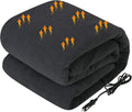 Westinghouse Heated Car Blanket, Machine Washable, 59" x 43", Charcoal