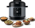 Ninja® HyperHeat™ 9-in-1 Pressure Cooker, 6.5-qt, Stone Purple, PC201SP | Cooks 2X faster, Sear, Sauté, Slow Cook, Steam & Sous Vide, 1200W, PFAS-free pot, removable SimpliServe™ pot for easy serving