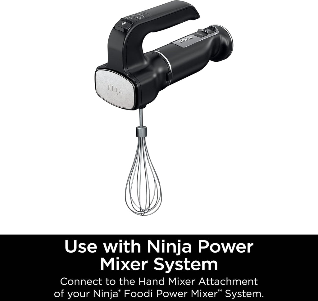 Ninja Balloon Whisk, Fits Power Mixer System CI100 Series, XSKWHSKBRN | Stainless steel balloon whisk quickly whisks eggs & whipped cream. Fits CI100, CI101, CI105BRN. Dishwasher safe.