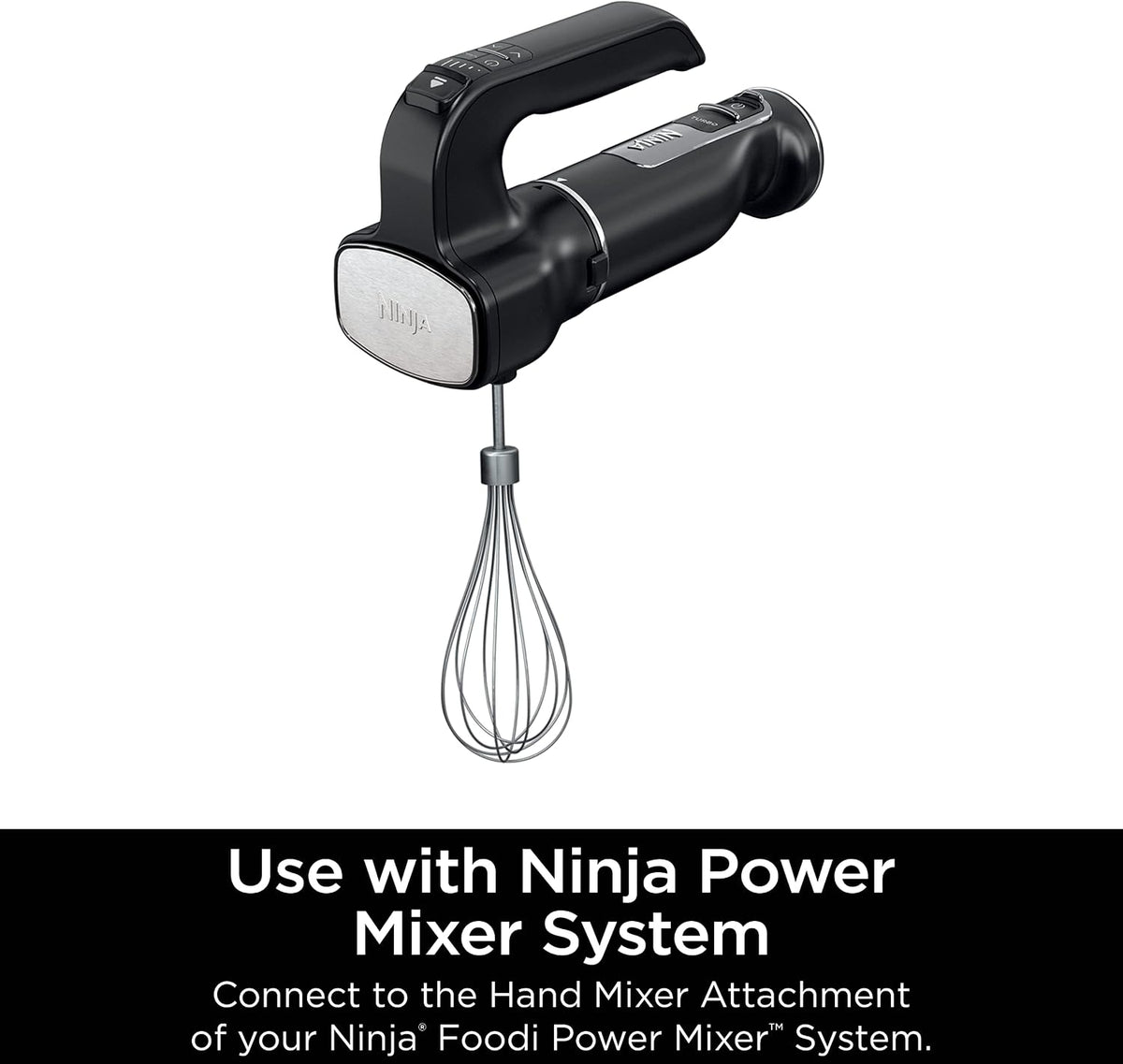 Ninja Balloon Whisk, Fits Power Mixer System CI100 Series, XSKWHSKBRN | Stainless steel balloon whisk quickly whisks eggs & whipped cream. Fits CI100, CI101, CI105BRN. Dishwasher safe.