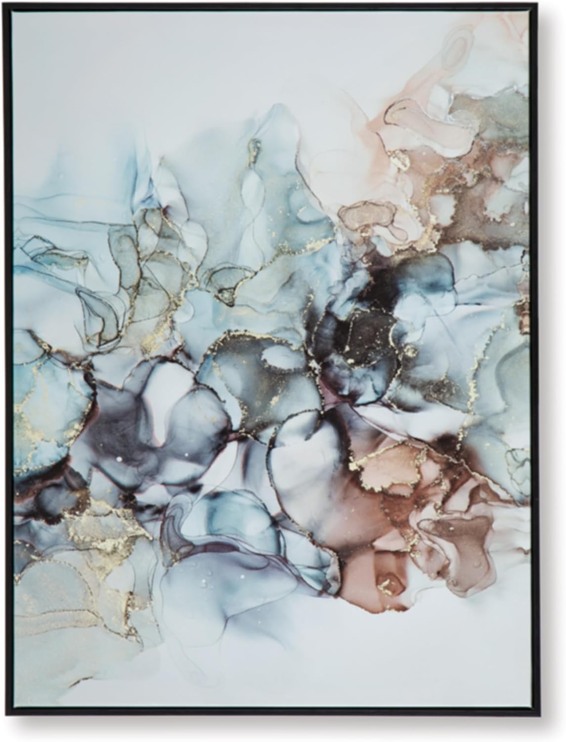 Signature Design by Ashley Modern Abstract Wall Art 30x40 for Living Room | Gallery wrapped canvas in a polystyrene outer frame, For dining rooms, guest spaces, and home offices, Jordsboro Series