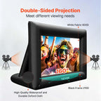 VEVOR Inflatable Projector Screen for Outdoor Use with 350W Air Blower