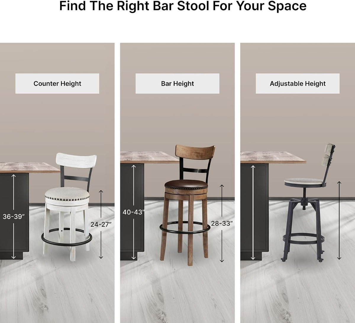 Signature Design by Ashley Pinnadel 30" Swivel Bar Height Barstool, Brown | Faux leather padded seat for easy cleanup, Sturdy wood, engineered wood, and metal frame, Built-in comfort footrest