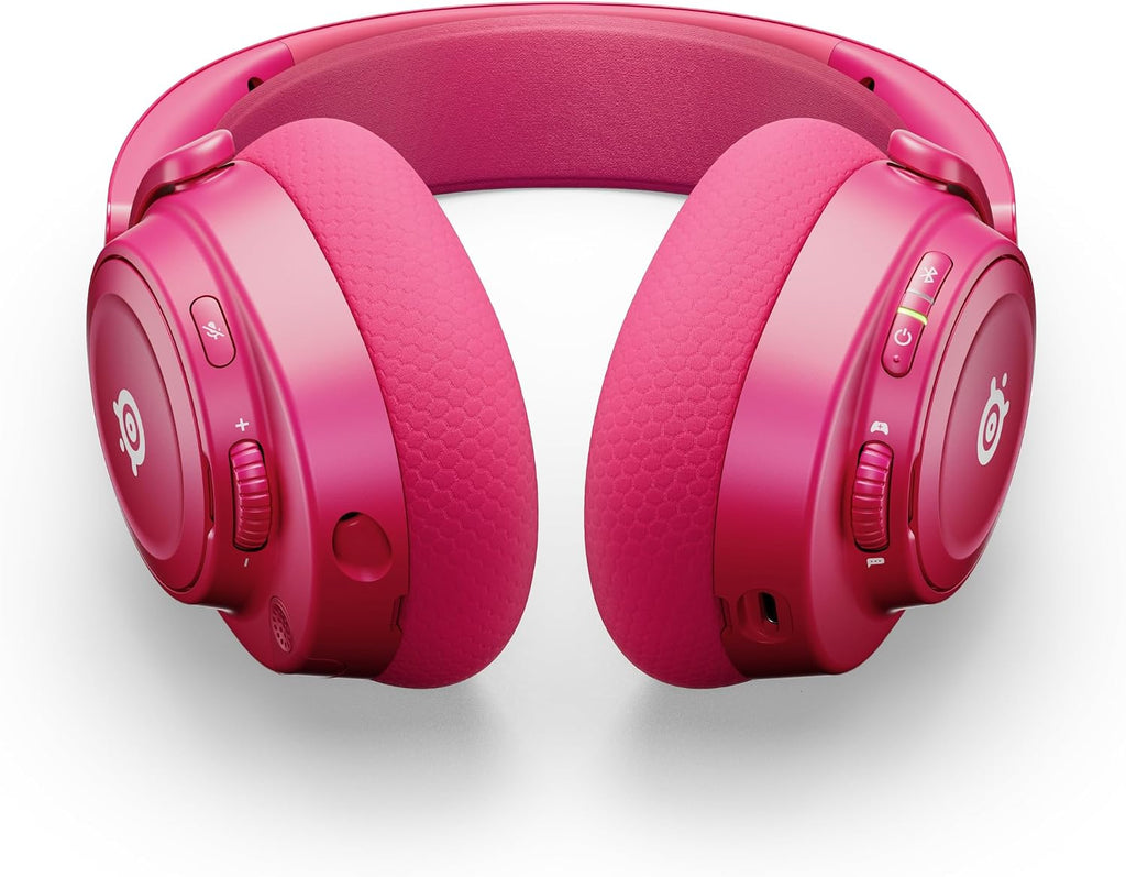 SteelSeries Arctis Nova 7 Wireless Gen 2 - Wireless Gaming Headset for PC - Compatible with PC, PS5, Switch & more - Mobile App Control - 50+ HR with Fast Charge - Mixable 2.4GHz/Bluetooth - Magenta