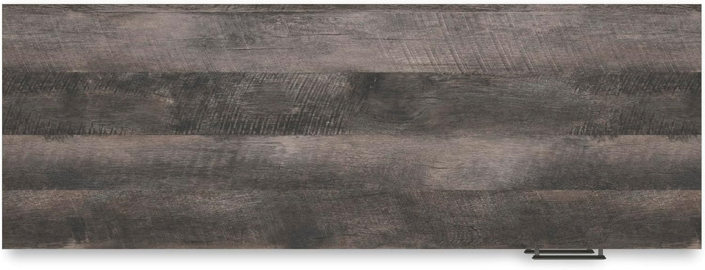 Signature Design by Ashley Farmhouse Desk with Drawers, 54", White & Gray | Engineered wood, 3 smooth-gliding drawers, Fully finished back, 19 in depth, Modern farmhouse style, Shawburn Series