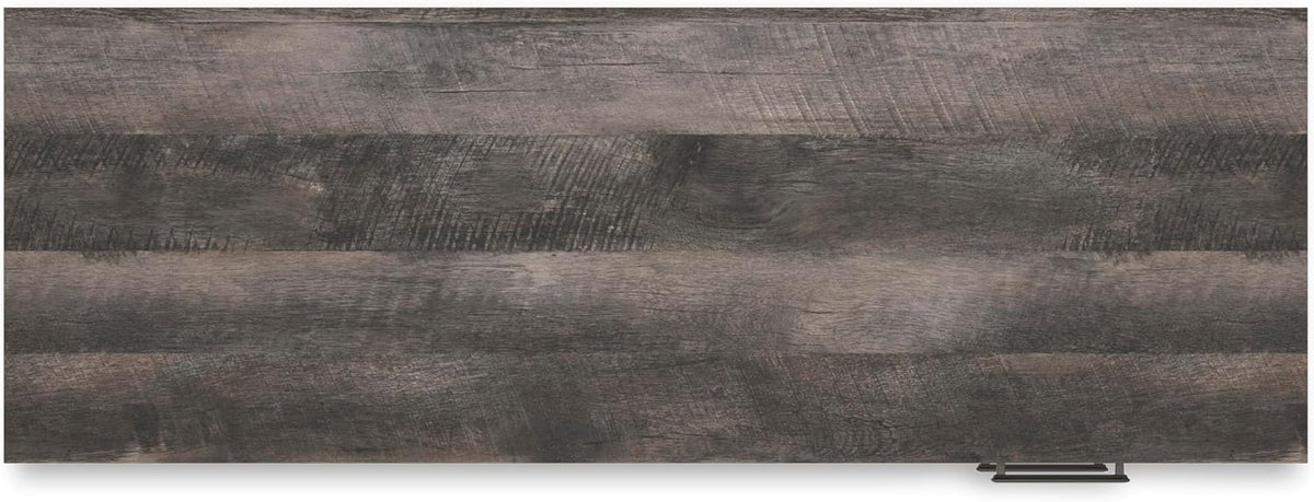 Signature Design by Ashley Farmhouse Desk with Drawers, 54", White & Gray | Engineered wood, 3 smooth-gliding drawers, Fully finished back, 19 in depth, Modern farmhouse style, Shawburn Series