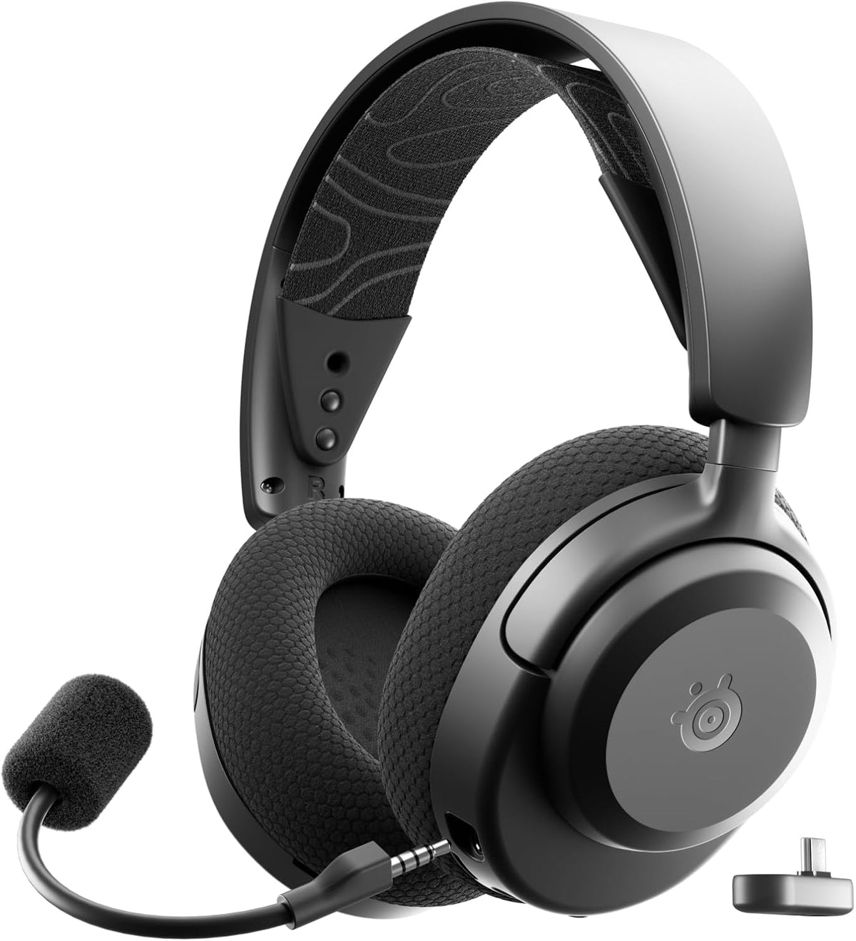 SteelSeries Arctis Nova 3P Wireless - PS5 Headset & PC Gaming Headset - Mobile App Control - 40 HR Battery with fast charging - Compatible with PlayStation, PC, Switch - 2.4GHz/Bluetooth - Black