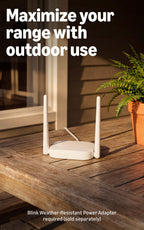 Blink Outdoor XR+ and Wired Doorbell 2K+ — Extended range wireless Outdoor 4 camera and 2K hardwired doorbell. Sync Module XR+ included — 1 camera system + doorbell