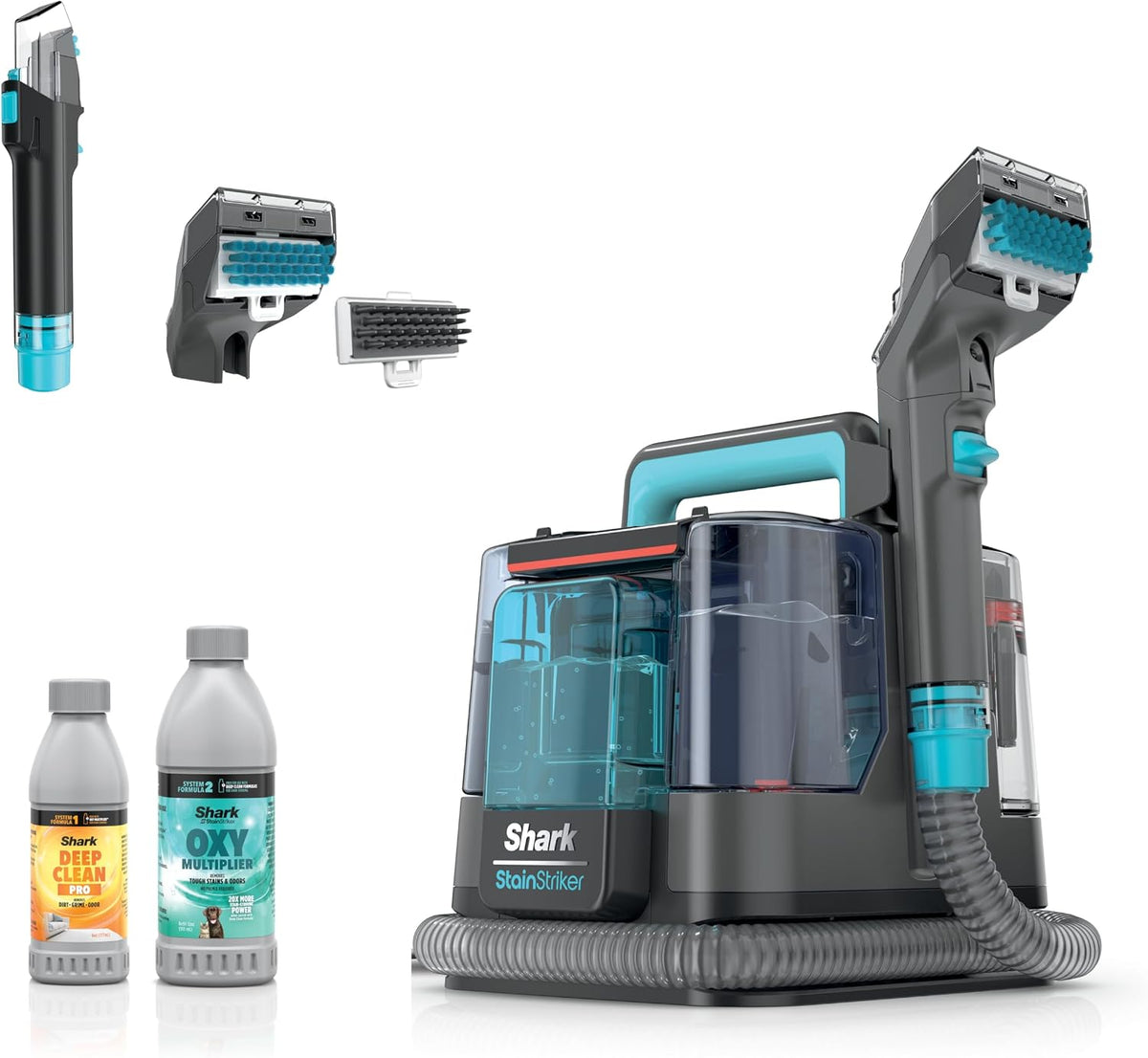 Shark StainStriker Portable Carpet/Upholstery Cleaner, 4 Tools, PX202BRN