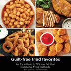 Ninja Air Fryer DoubleStack, 8 Qt, 6-in-1, Black, SL201 | Air fry, broil, roast, bake, reheat, dehydrate, Cooks 4 foods at once, Smart Finish, Match Cook