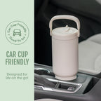 Ello Oasis Go+ 26oz Insulated Stainless Steel Tumbler with Straw, Jadeglow