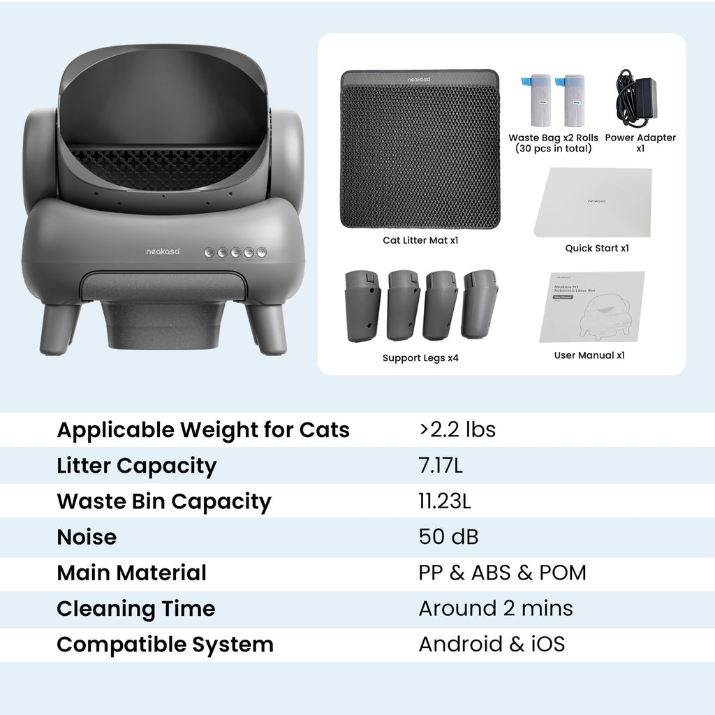 Neakasa M1 Plus Automatic Cat Litter Box with 2-Year Protection Plan