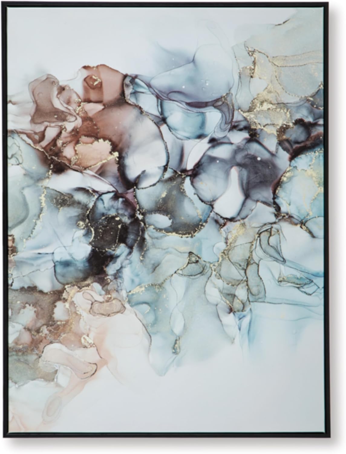 Signature Design by Ashley Modern Abstract Wall Art 30x40 for Living Room | Gallery wrapped canvas in a polystyrene outer frame, For dining rooms, guest spaces, and home offices, Jordsboro Series