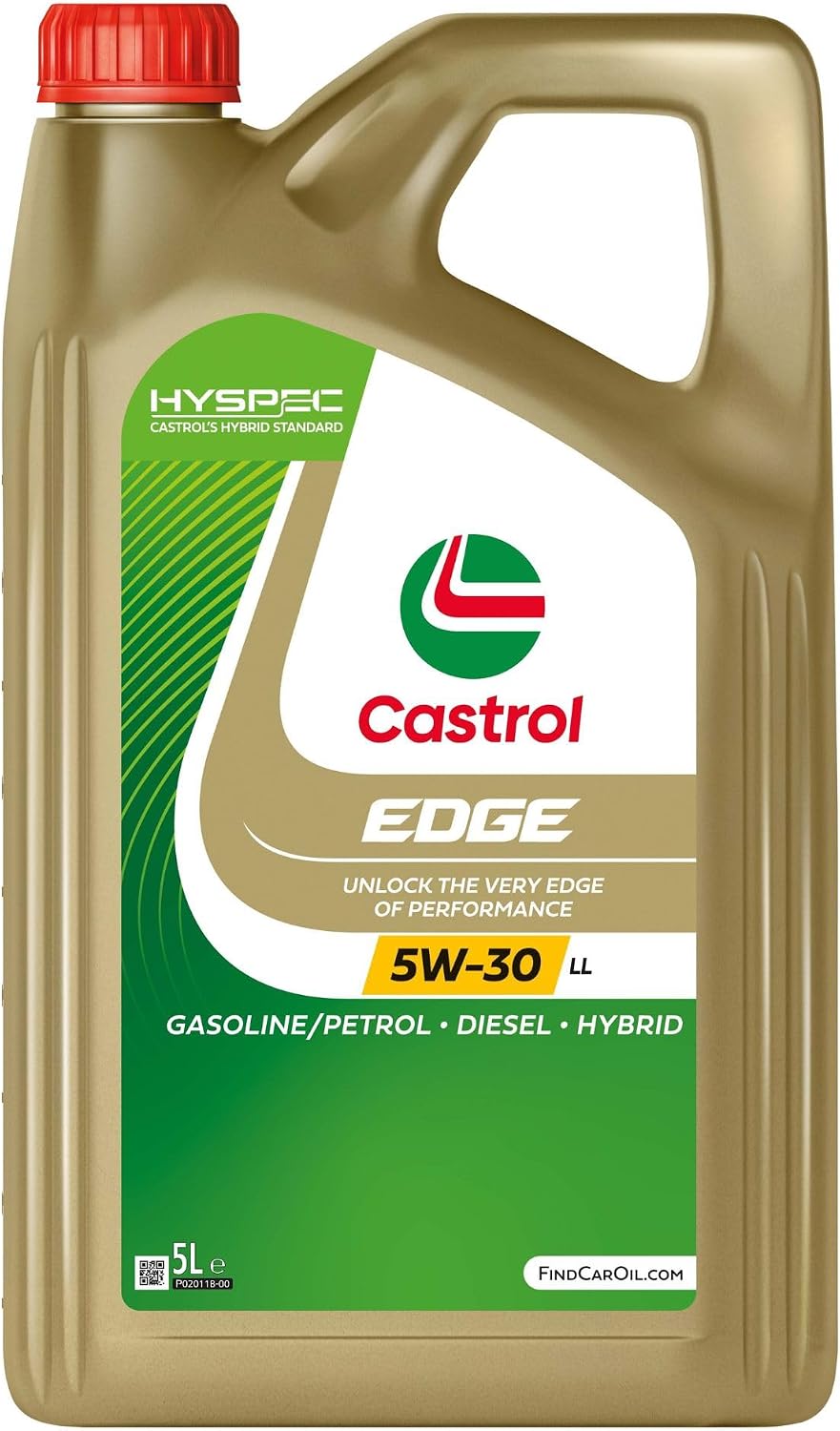Castrol EDGE 5W-30 LL Advanced Full Synthetic Engine Oil, 5L