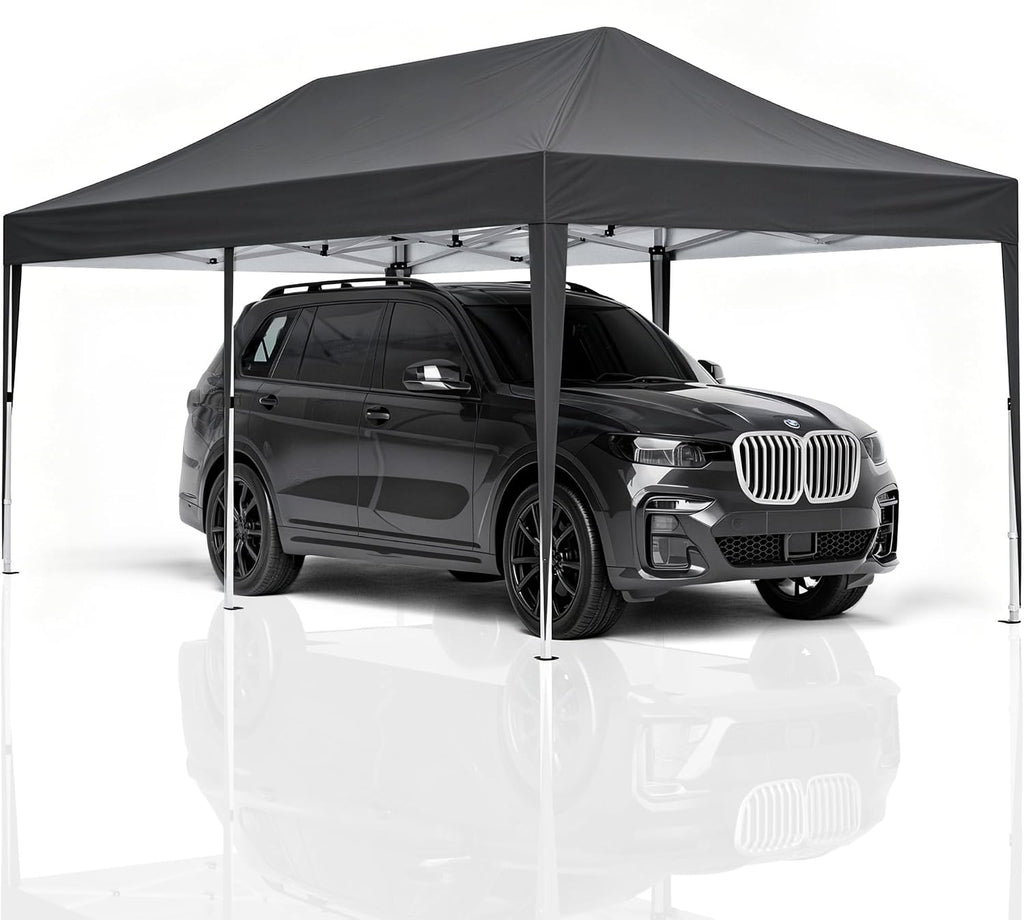 3x6m Pop Up Gazebo with 6 Sidewalls, Heavy Duty Marquee Party Tent, Waterproof & UPF 50+ UV Protection, Easy Setup Folding Canopy for Garden Events, Weddings, Markets & Carport