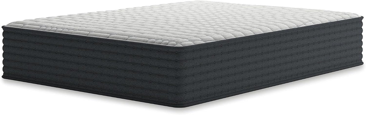 Signature Design by Ashley Hybrid 1300 13 Inch Plush Gel Memory Foam Mattress with Edge Support for Pressure Relief, Queen, Fiberglass-Free, Mattress in A Box