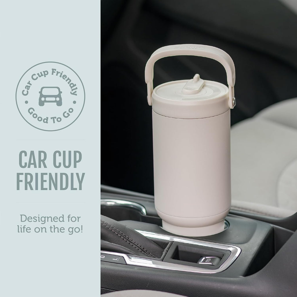 Ello Oasis Go+ 26oz Insulated Stainless Steel Tumbler with Straw,Salt Water