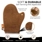 Self Tanning Mitt Applicator with Thumb, Streak-Free Sunless Tanner Glove