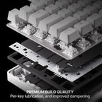 SteelSeries Apex Pro TKL Gen 3 - White Gaming Keyboard - Adjustable Hall Effect Switches; OmniPoint 3.0 - Game-Ready Presets - Rapid Trigger, Protection Mode, Rapid Tap/SOCD - English QWERTY