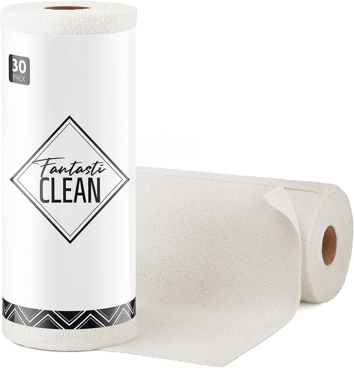 Fantasticlean Microfiber Cleaning Cloth Roll -75 Pack, 12" x 12" (Pink)