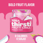 Ninja Thirsti Flavored Water Drops, Fruiti Chill Dragon Fruit, Zero Calorie | Zero Sugar, 12oz drinks, 3 Pack, Compatible with All Ninja Thirsti Drink Systems - WC1000, WC2000 & WC3000, WCFDGFTAM