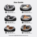 INVENHO Medium Dog Beds for Medium Dogs Washable, Rectangle Dog Bed Medium Size Dog, Orthopedic Dog Bed, Warming Soft Calming Sleeping Puppy Bed Durable Pet Bed with Anti-Slip Bottom M(30"x24"x9")