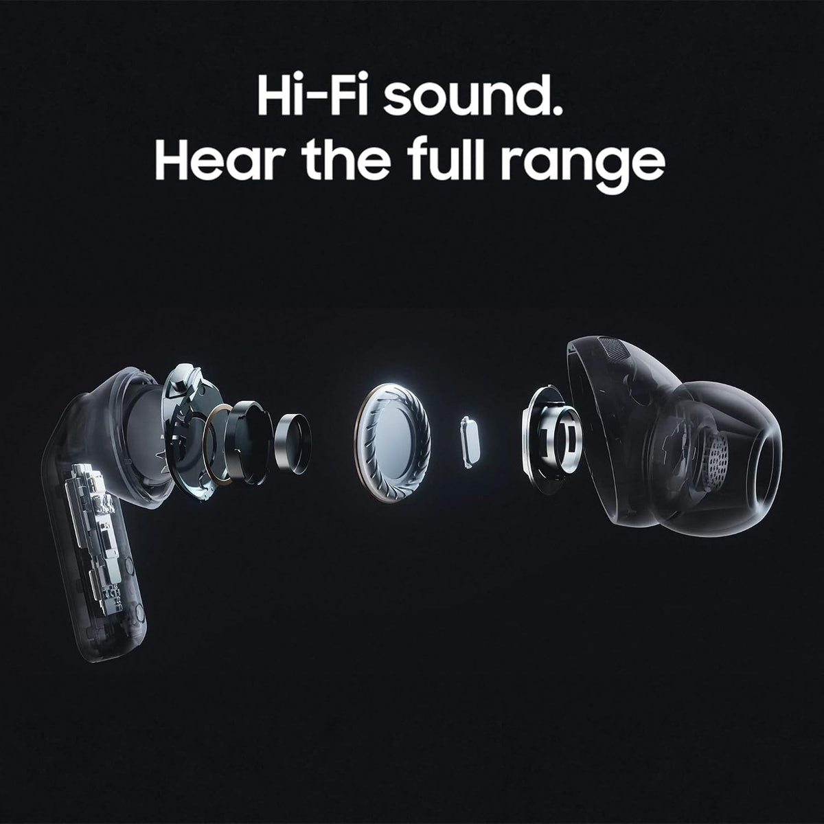 Samsung Galaxy Buds4 Pro, Wireless Bluetooth Earbuds, Real Metal Blade, Full-Spectrum Hi-Fi Sound, 2-Way Speaker & Dual Amp, 360 Audio, ANC, Black, 2 Year Extended Warranty (UK Version)
