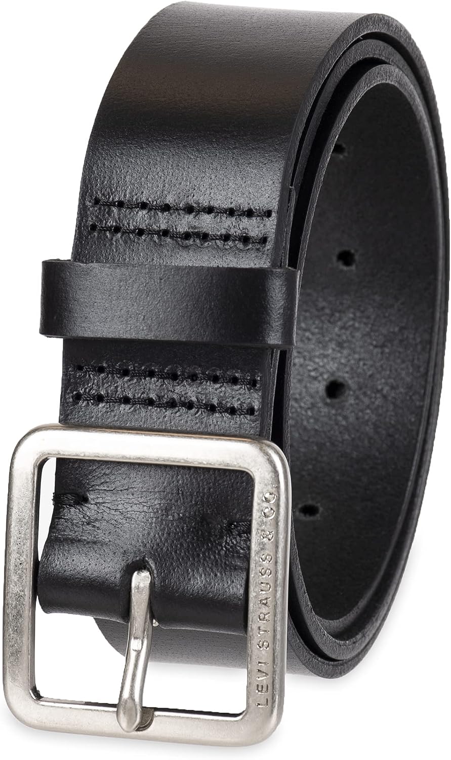 Levi's Women's Casual Leather Belt With Square Buckle – Stylish Jeans & Dress Belt (Regular & Plus Sizes)