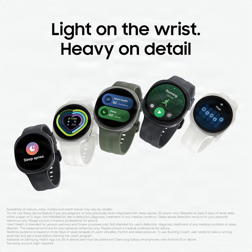 Samsung Galaxy Watch9 AI Smartwatch, 40mm, Cushion Design, LTE, Cream