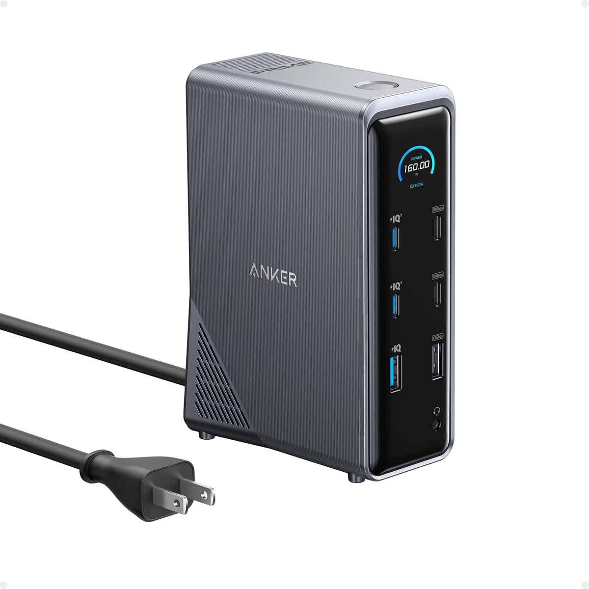 Anker Prime Docking Station, 14-in-1 Laptop Docking Station Dual Monitor