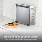 Ninja Flip Toaster Oven & Air Fryer, 8-in-1, Stainless Steel, SP151 | Air fry, bake, broil, toast, bagel, dehydrate, reheat, 1800W, Flip up & away, XL capacity