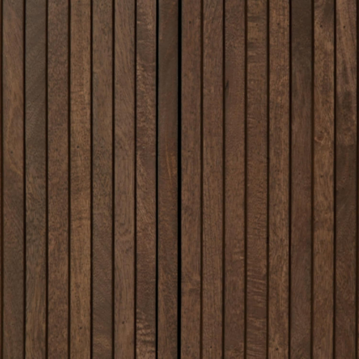 Signature Design by Ashley Mango Wood Accent Cabinet with Doors, Sideboard | Heavyweight construction in rich dark brown, Elegant vertical fluting, Curved sides, Wire management, Amickly Series