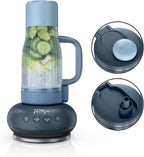 Ninja BlendBOSS Personal Blender, 26oz Tumbler, 1200PW, Cyberspace, DB351CY | 1200-peak-watt BlendBOSS crushes ice to snow. 26-oz leakproof tumbler, chug spout & detachable straw. Dishwasher safe.