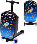 4in1 Suitcase Scooter,Ride on Suitcase for Kids,Toddler Flight Essential