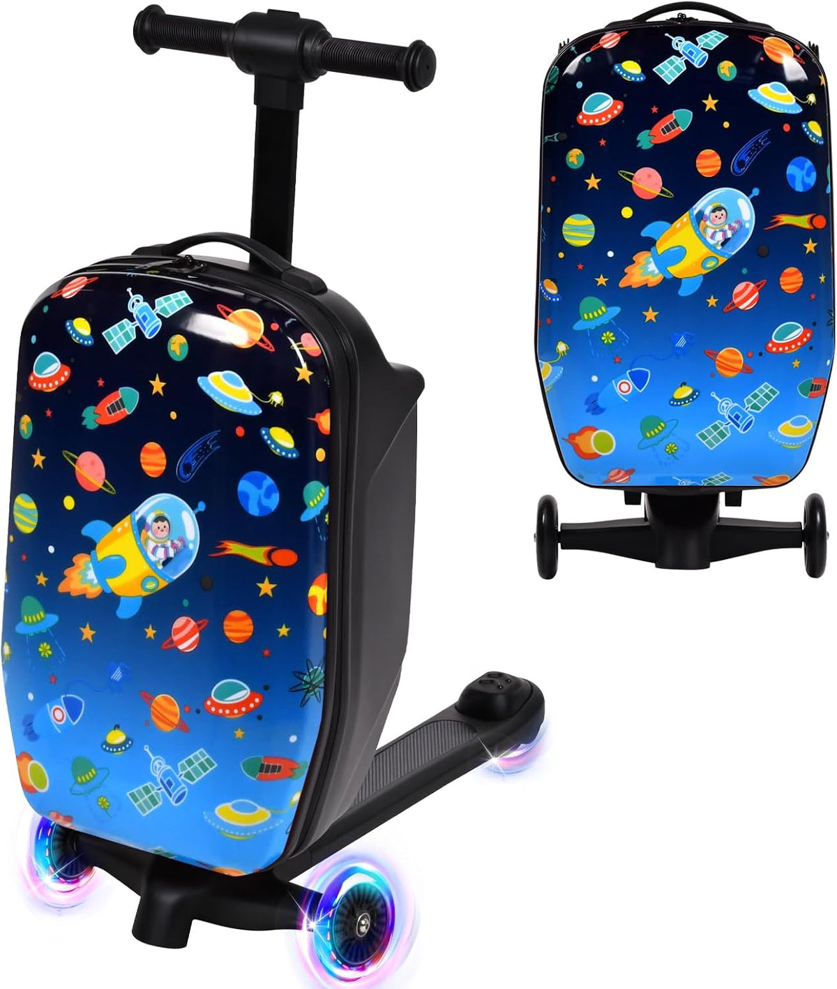 4in1 Suitcase Scooter,Ride on Suitcase for Kids,Toddler Flight Essential