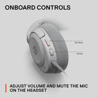 SteelSeries Arctis Nova 1P for PlayStation - PS5 Gaming Headset - Hi-Fi Drivers - 360° Spatial Audio - AirWeave Memory Foam Ear Cushions - Lightweight - Also compatible with PC, Xbox - White