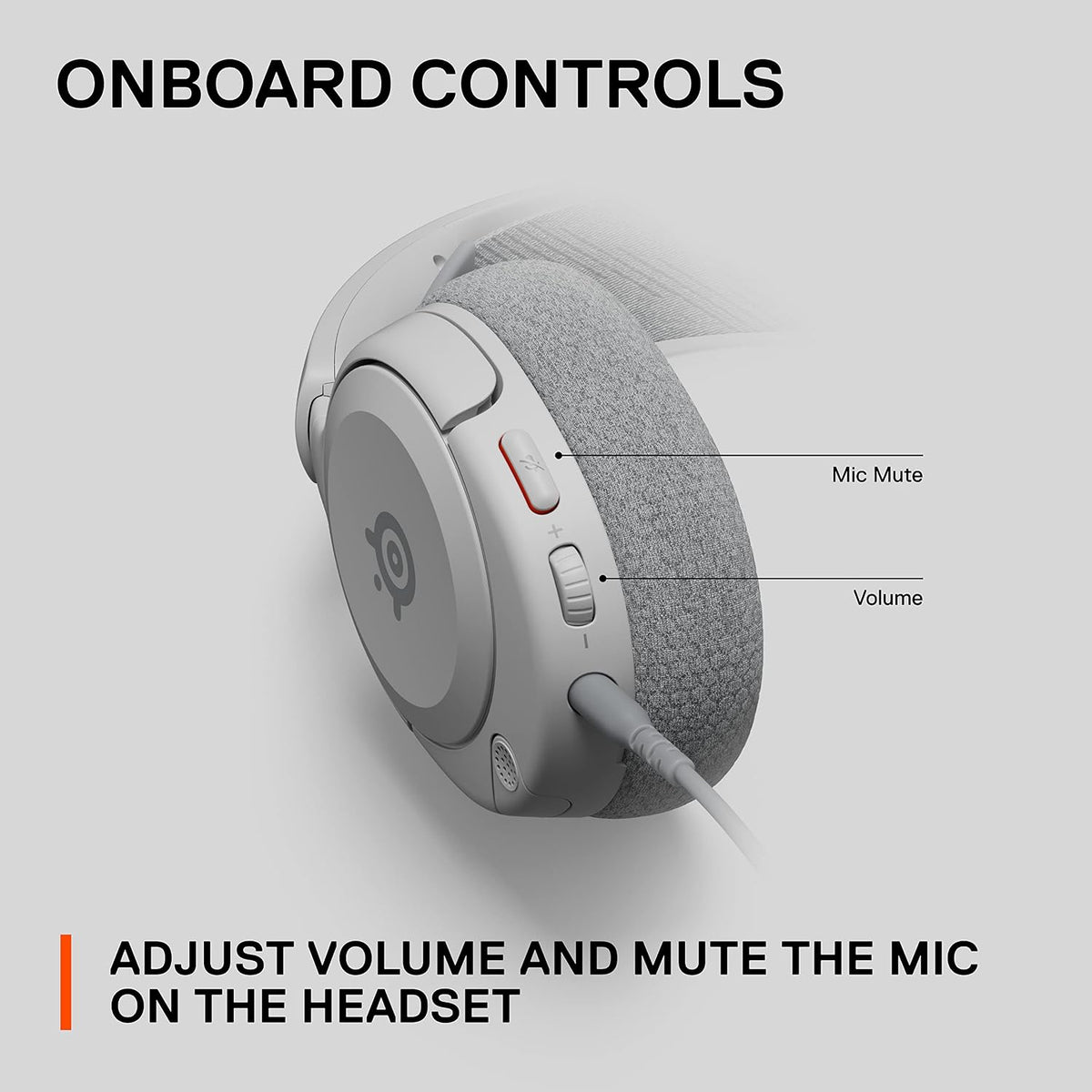 SteelSeries Arctis Nova 1P for PlayStation - PS5 Gaming Headset - Hi-Fi Drivers - 360° Spatial Audio - AirWeave Memory Foam Ear Cushions - Lightweight - Also compatible with PC, Xbox - White