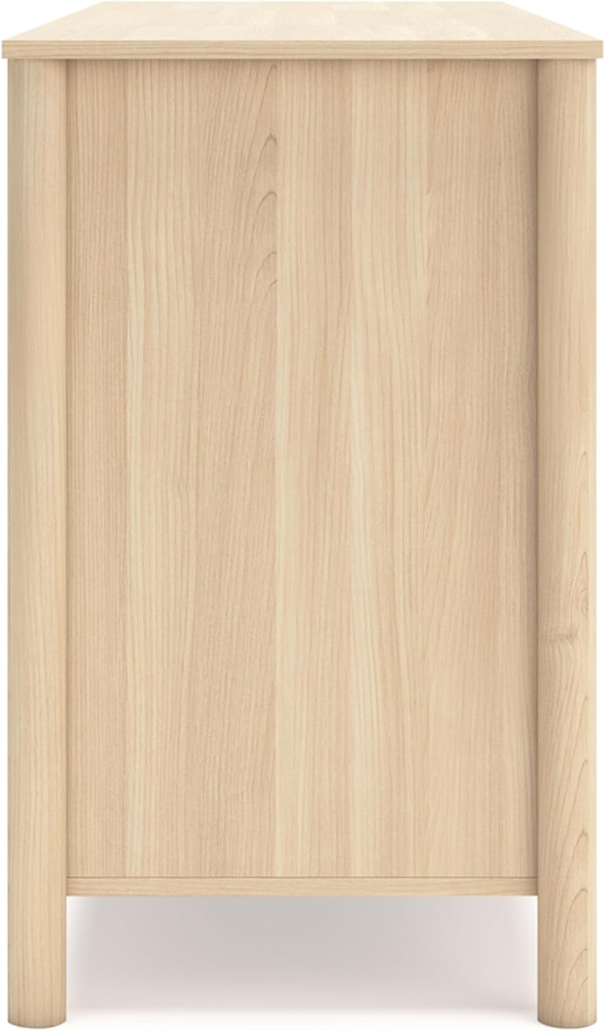Signature Design by Ashley Cabinella 6 Drawer Bedroom Dresser, Natural Ash | 62-inch wide storage, Engineered wood (MDF/particleboard/plywood) and decorative laminate, Casual tan finish