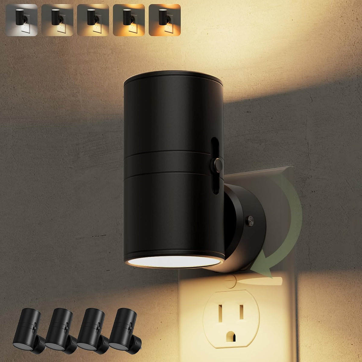 L LOHAS LED Night Light Plug in, Night Lights Plug into Wall, Soft White