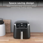 Ninja Air Fryer Pro, 5 Qt, 4-in-1, Grey, AF141 | Air fry, roast, reheat, dehydrate, 1750W, 400F max, Fits 4 lbs fries, Nonstick basket, Dishwasher-safe