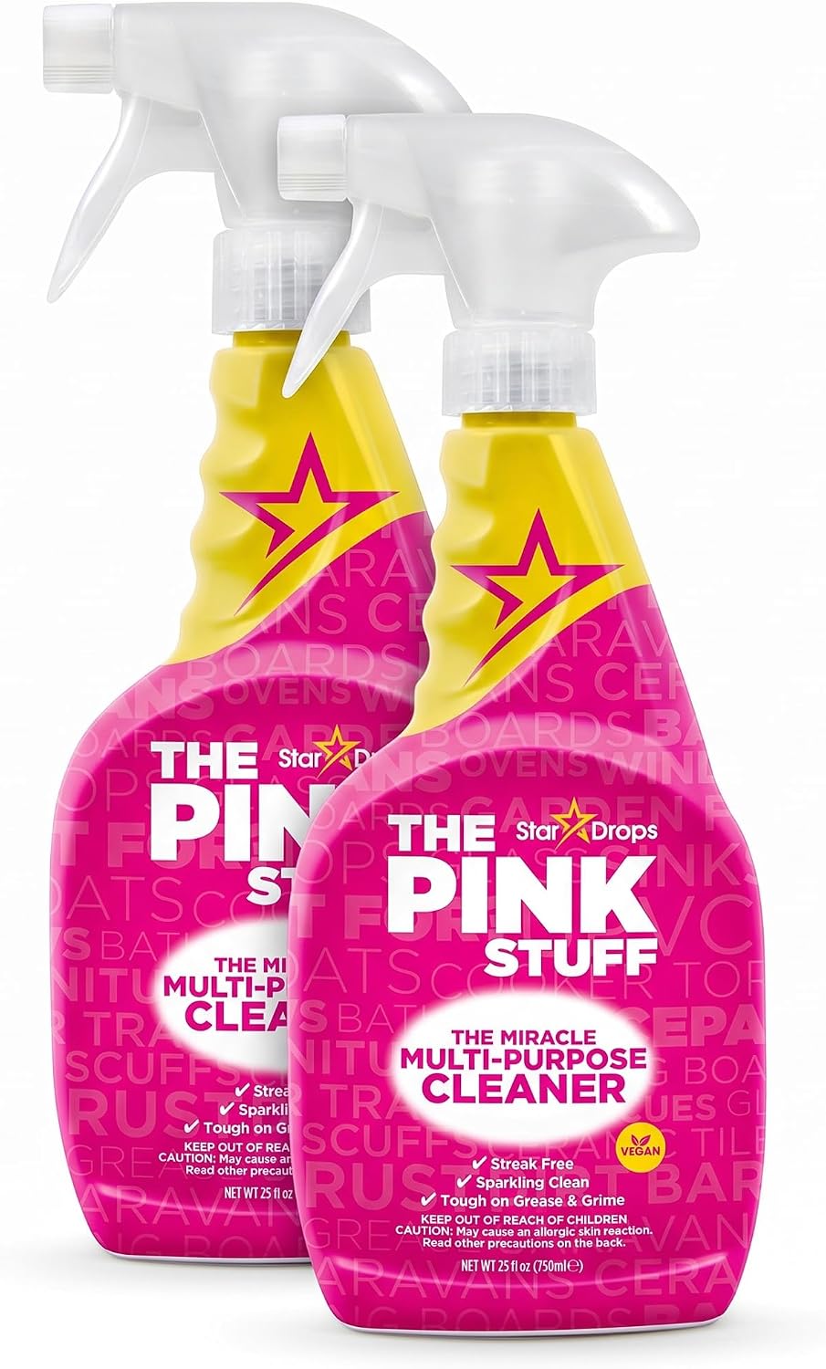 Stardrops The Pink Stuff Miracle Multi-Purpose Cleaner Spray, 25 Fl Oz