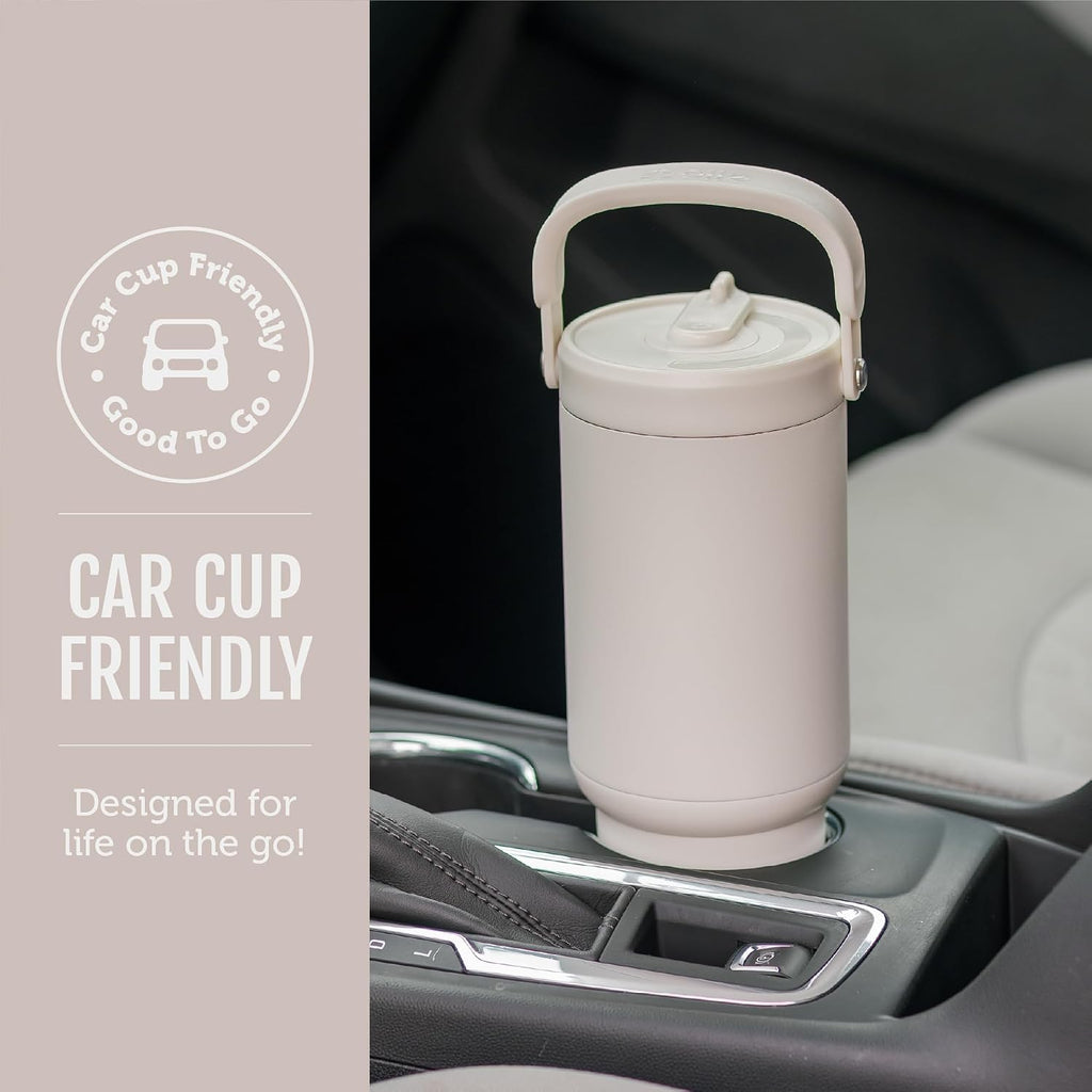 Ello Oasis Go+ 26oz Insulated Stainless Steel Tumbler with Straw, Wild Dot