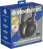 SteelSeries Arctis Nova 5P Wireless - PS5 Gaming Headset - 100+ Audio Presets via App - Neodymium Magnetic Drivers - 60H Battery - 2.4GHz/BT - ClearCast Gen2.X Mic - Supports PS4, PC, Mobile