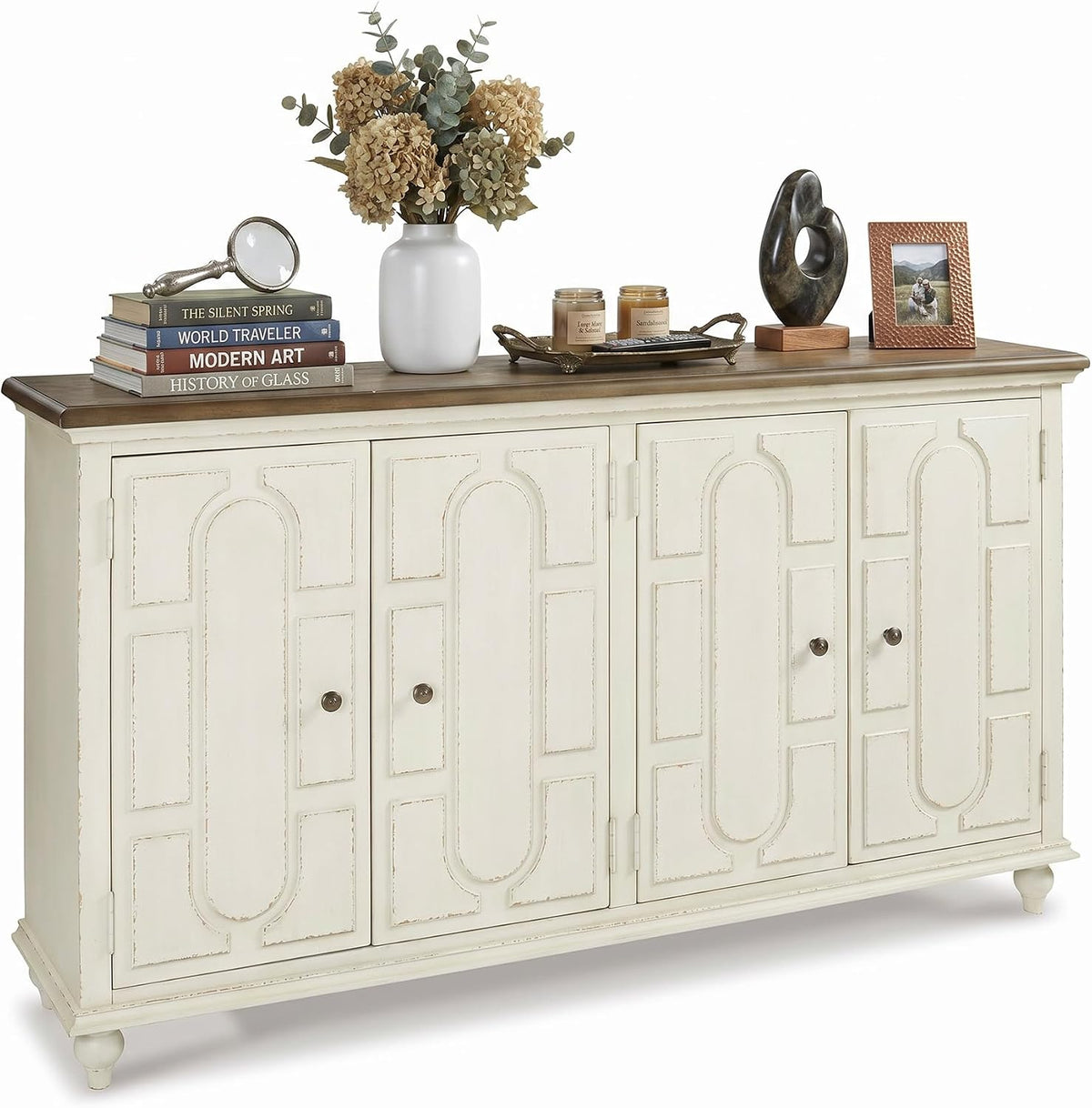 Signature Design by Ashley Roranville 69" Sideboard Buffet Accent Cabinet