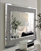 Signature Design by Ashley Kingsleigh Glam Beaded Crystal Accent Mirror, Silver