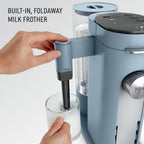Ninja Pod & Grounds XL Coffee Maker, K-Cup Compatible, Denim Blue, PB055ABL | Brews Grounds, Compact Design, Built-In Milk Frother, 68-oz. Reservoir, 6oz. Cup-24oz. Mug Sizes