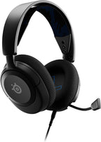 SteelSeries Arctis Nova 1P for PlayStation - PS5 Gaming Headset - Hi-Fi Drivers - 360° Spatial Audio - AirWeave Memory Foam Ear Cushions - Lightweight - Also compatible with PC, Xbox - Black