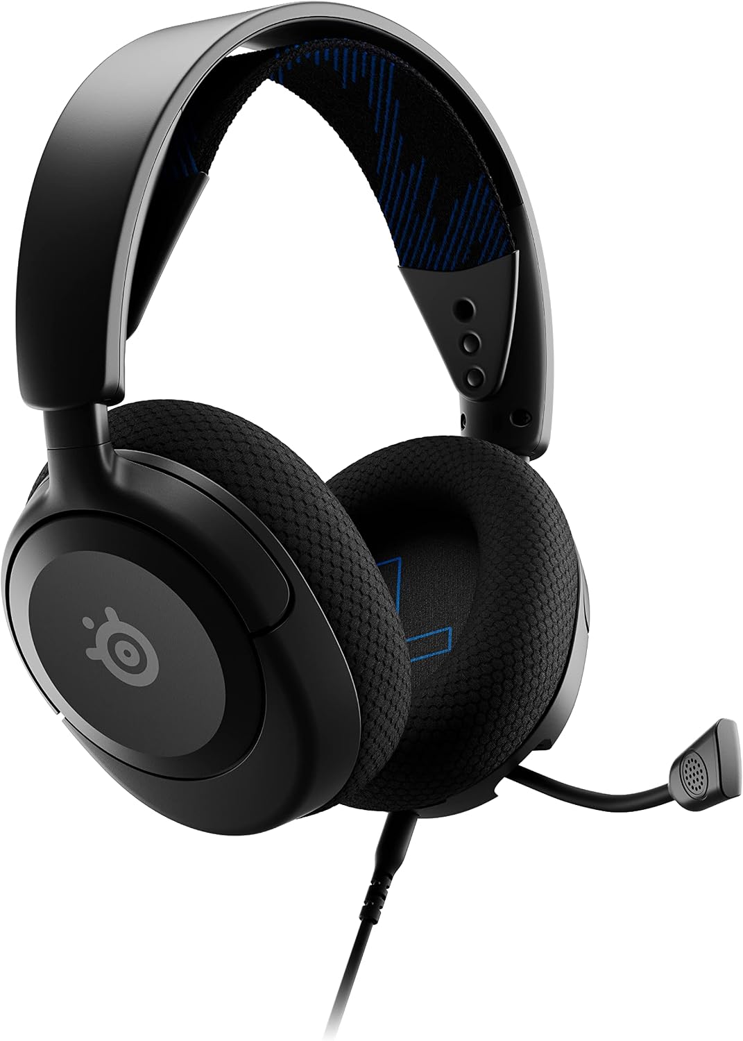 SteelSeries Arctis Nova 1P for PlayStation - PS5 Gaming Headset - Hi-Fi Drivers - 360° Spatial Audio - AirWeave Memory Foam Ear Cushions - Lightweight - Also compatible with PC, Xbox - Black